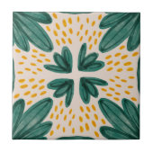 MHN Green en Yellow Tegel Collectie Tegeltje (Voorkant)