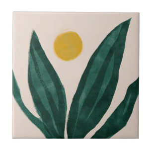 MHN Green en Yellow Tegel Collectie Tegeltje