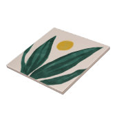 MHN Green en Yellow Tegel Collectie Tegeltje (Zijkant)