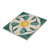 MHN Green en Yellow Tegel Collectie Tegeltje (Zijkant)