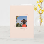 MHN moderne, gepersonaliseerde 21e verjaardagskaar Kaart (Gele Bloem)