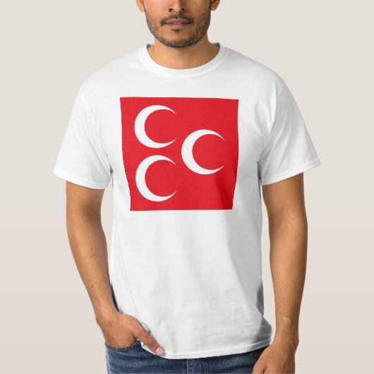Mhp, vlag Turkije T-shirt (Voorkant)