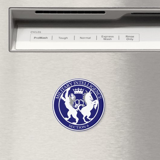MI6 Logo Button Magneet (Insitu (Vaatwasser))
