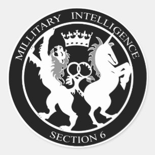 MI6-Logo Ronde Sticker