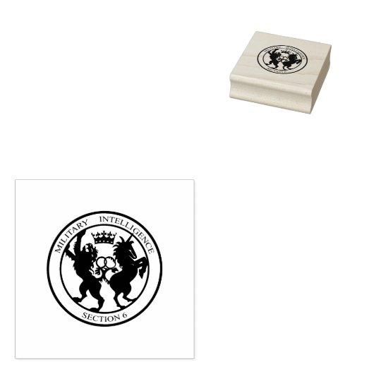 MI6-Logo Rubberstempel (Gestempeld)