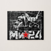 Mi-24 Grote Sovjethelikopter Legpuzzel (Horizontaal)