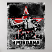 Mi-24 Grote Sovjethelikopter Poster (Voorkant)