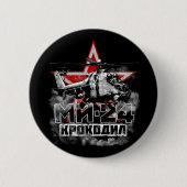 Mi-24 Grote Sovjethelikopter Ronde Button 5,7 Cm (Voorkant)