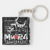 Mi-24 Grote Sovjethelikopter Sleutelhanger (Achterkant)