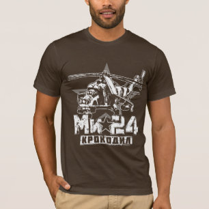 Mi-24 Grote Sovjethelikopter T-Shirt