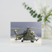 MI-24 Hind Briefkaart (Staand voorkant)
