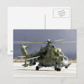 MI-24 Hind Briefkaart (Voorkant / Achterkant)