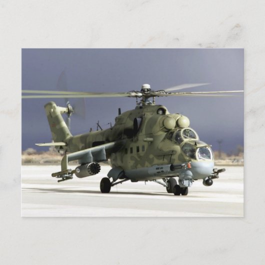 MI-24 Hind Briefkaart (Voorkant)