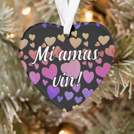 Mi amas vin! (Aanpasbaar) Ornament (Boom)