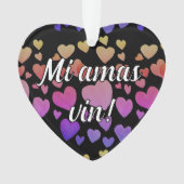 Mi amas vin! (Aanpasbaar) Ornament (voorkant)