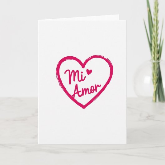 Mi Amor Mijn Liefde Kaart (Voorkant)