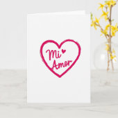 Mi Amor Mijn Liefde Kaart (Gele Bloem)