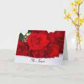 Mi amor Red Roses Card Kaart (Gele Bloem)