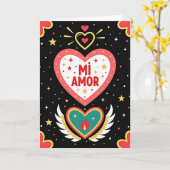 Mi Amor Romantische Kaart (Gele Bloem)