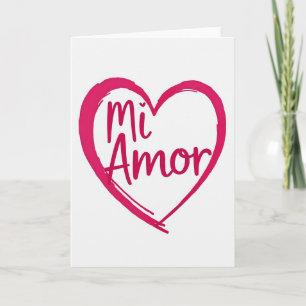 Mi Amor Spaanse Valentijnskaart Kaart