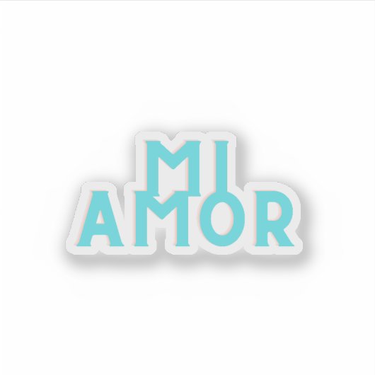 Mi Amor Sticker (Voorkant)