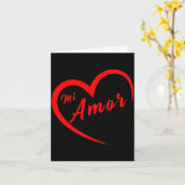 Mi Amor Valentines San Valentin Dia Del Amor Spani Kaart (Gele Bloem)