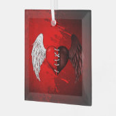 Mi-Angel Glass Half-demon Glas Ornament (Voorkant links)