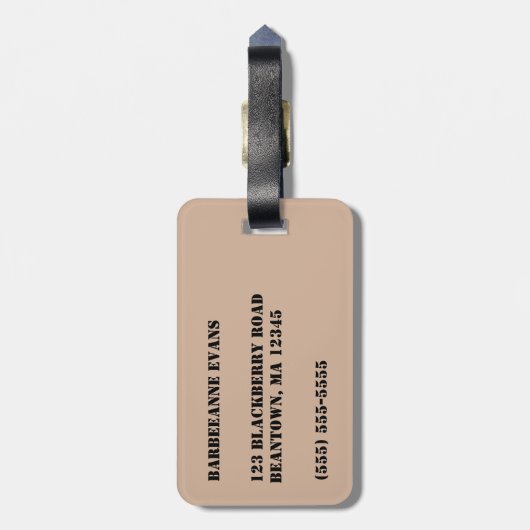 Mi Bag Bagagelabel (Achterkant verticaal)