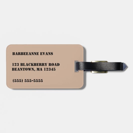 Mi Bag Bagagelabel (Achterkant horizontaal)