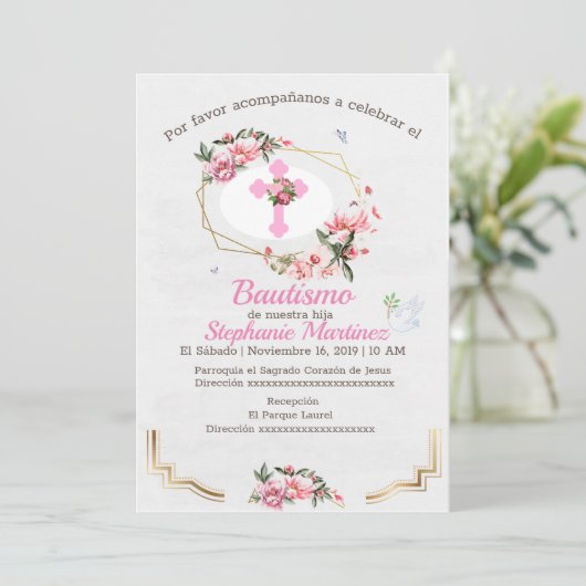 Mi Bautismo Kaart (Staand voorkant)