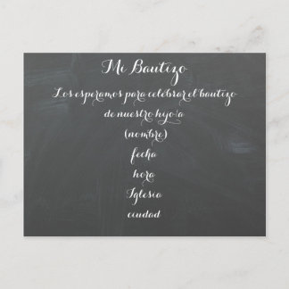 Mi Bautizo briefkaart-uitnodiging Uitnodiging Briefkaart