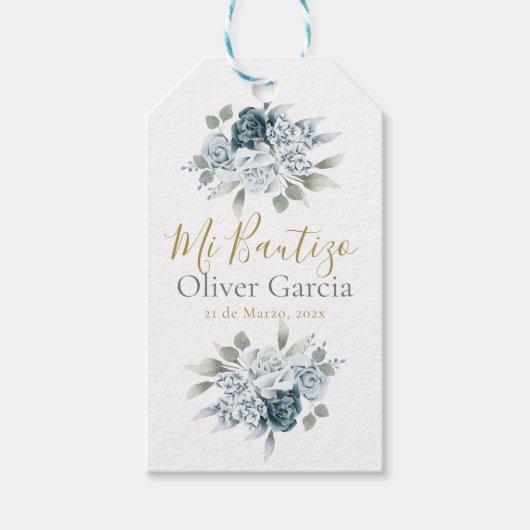 Mi Bautizo cadeau label Cadeaulabel (Voorkant)