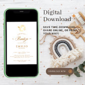 Mi Bautizo Gold Dove Spaanse doop Kaart