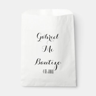 Mi Bautizo gunsttassen - Aanpassen Bedankzakje
