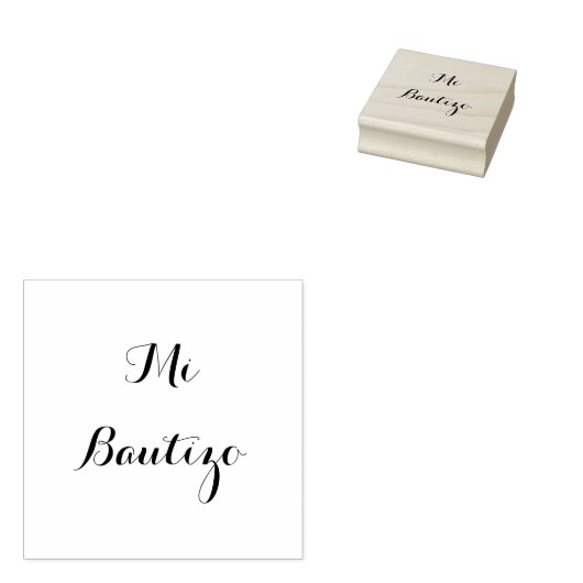 Mi Bautizo - houtstempel Rubberstempel (Gestempeld)