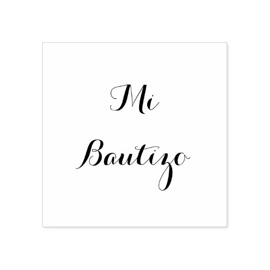 Mi Bautizo - houtstempel Rubberstempel (Afrduk)