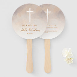 Mi Bautizo Recuerdo Abanicos de Mano Hand Fans Handwaaier