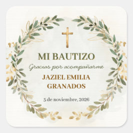 Mi Bautizo Stickers Persoonlijke Doop Labels