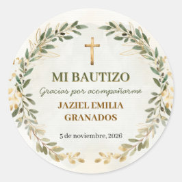 Mi Bautizo Stickers Persoonlijke Doop Labels