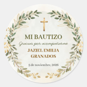 Mi Bautizo Stickers Persoonlijke Doop Labels