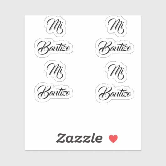 Mi bautizo-stickers sticker (Vel)