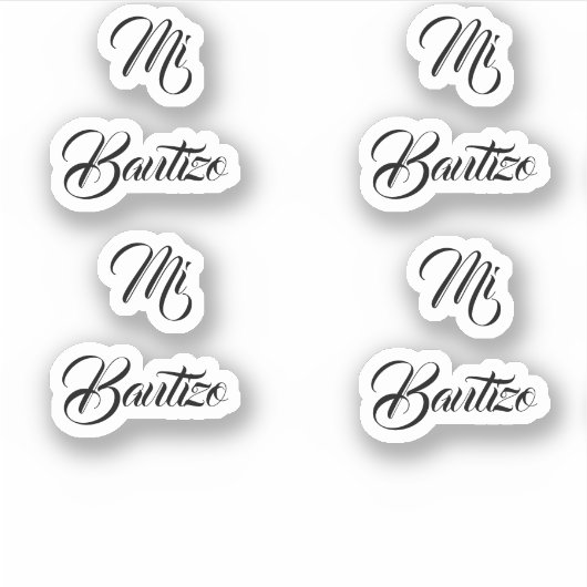 Mi bautizo-stickers sticker (Voorkant)