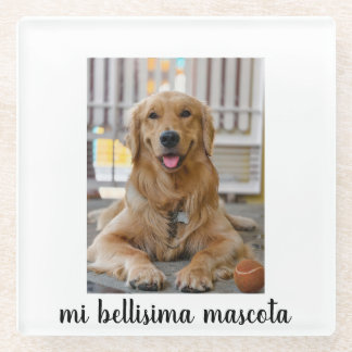 mi bellisima mascota glazen onderzetter