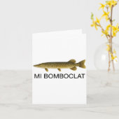 Mi Bomboclat Funny Fish Jamaican Slang Graphic  Kaart (Gele Bloem)