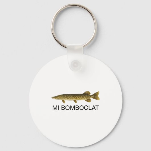 Mi Bomboclat Funny Fish Jamaican Slang Graphic  Sleutelhanger (Voorkant)