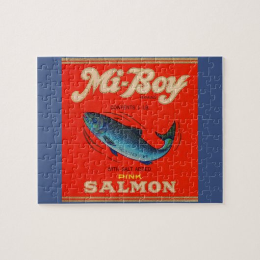 Mi-Boy roze zalm uit de jaren '30 Legpuzzel (Horizontaal)