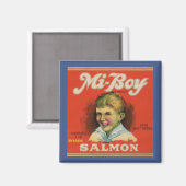 Mi-Boy roze zalm uit de jaren '30 Magneet (Voorkant / Achterkant)