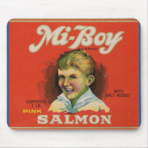 Mi-Boy roze zalm uit de jaren '30 Muismat