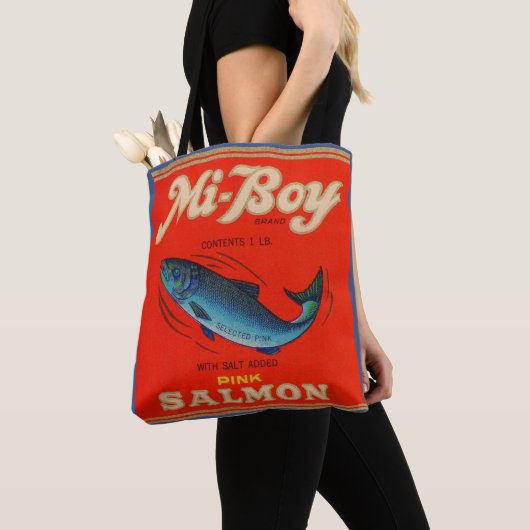Mi-Boy roze zalm uit de jaren '30 Tote Bag (Dichtbij)