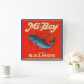 Mi-Boy roze zalm uit de jaren '30 Vierkante Klok (Huis)